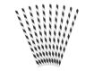 Picture of PAPER STRAWS BLACK 19.5CM